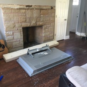 tv mounting service so you can avoid disaster tv falling from above fireplace and shattering