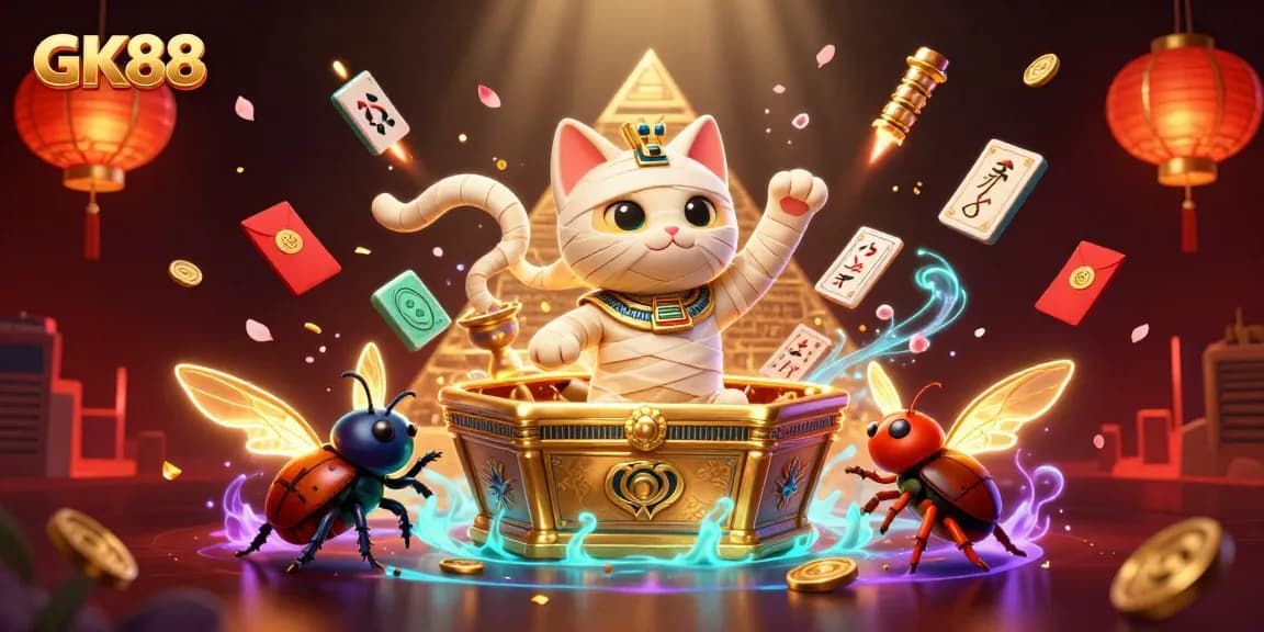 Experience thrilling gameplay at GK88 with vibrant characters and exciting casino elements in action.