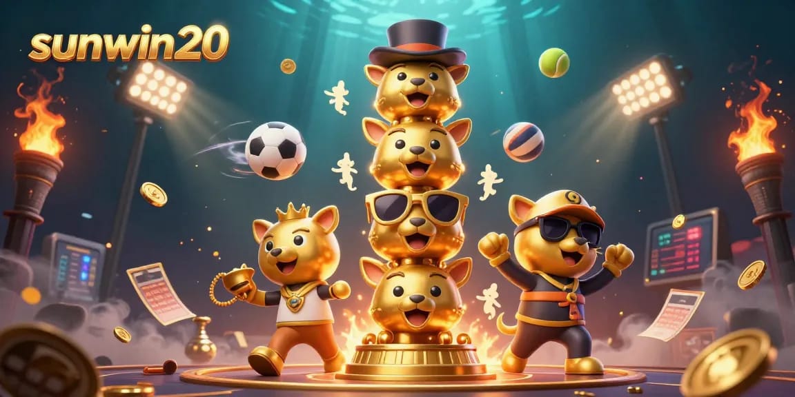 Engage with the thrilling sunwin20 sports betting experience featuring lively animated characters.