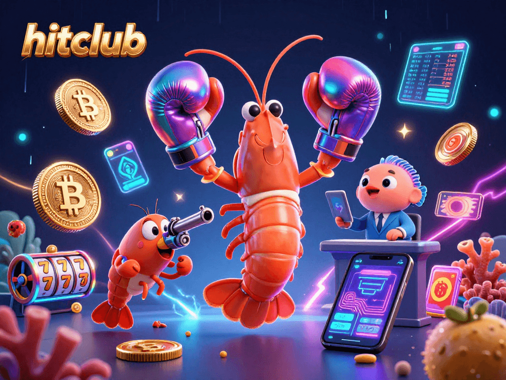 Engage with hitclub's vibrant slots action featuring animated marine characters in electrifying casino settings.