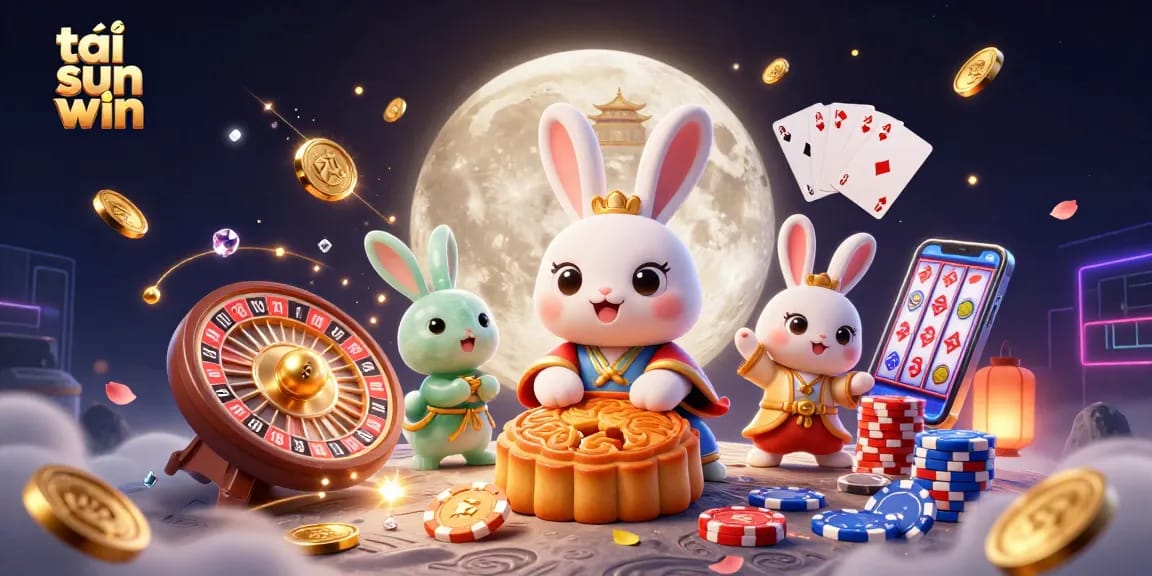 Experience the thrill of tải sun win with vibrant casino action in a magical lunar setting.