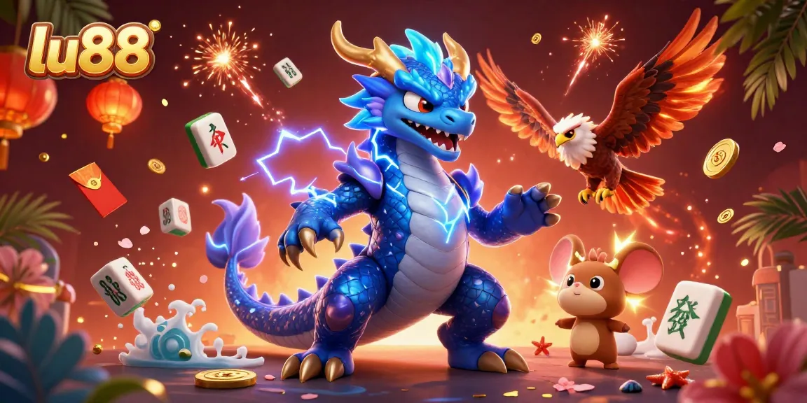 Experience thrilling gameplay at lu88 with electrifying characters and vibrant casino elements.