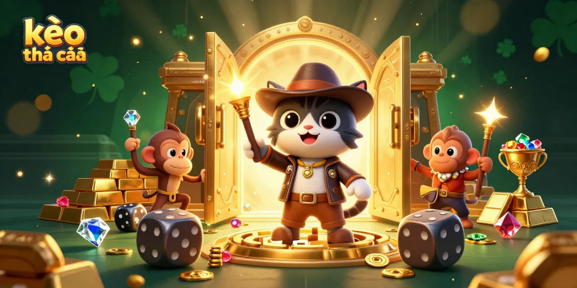 Engage with kèo nhà cái strategies while uncovering treasures in this dynamic casino adventure scene.