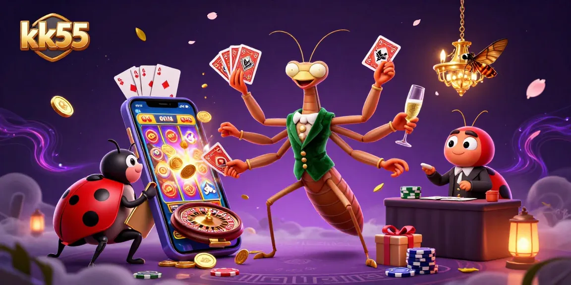 Experience thrilling gameplay at kk55 with a vibrant casino scene featuring engaging characters and dynamic game elements.