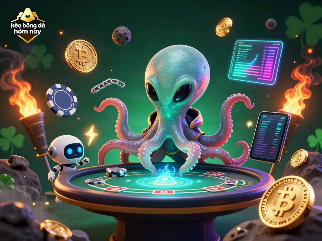 Engage with kèo bóng đá hôm nay for unmatched betting strategies showcased in a vibrant 3D scene.