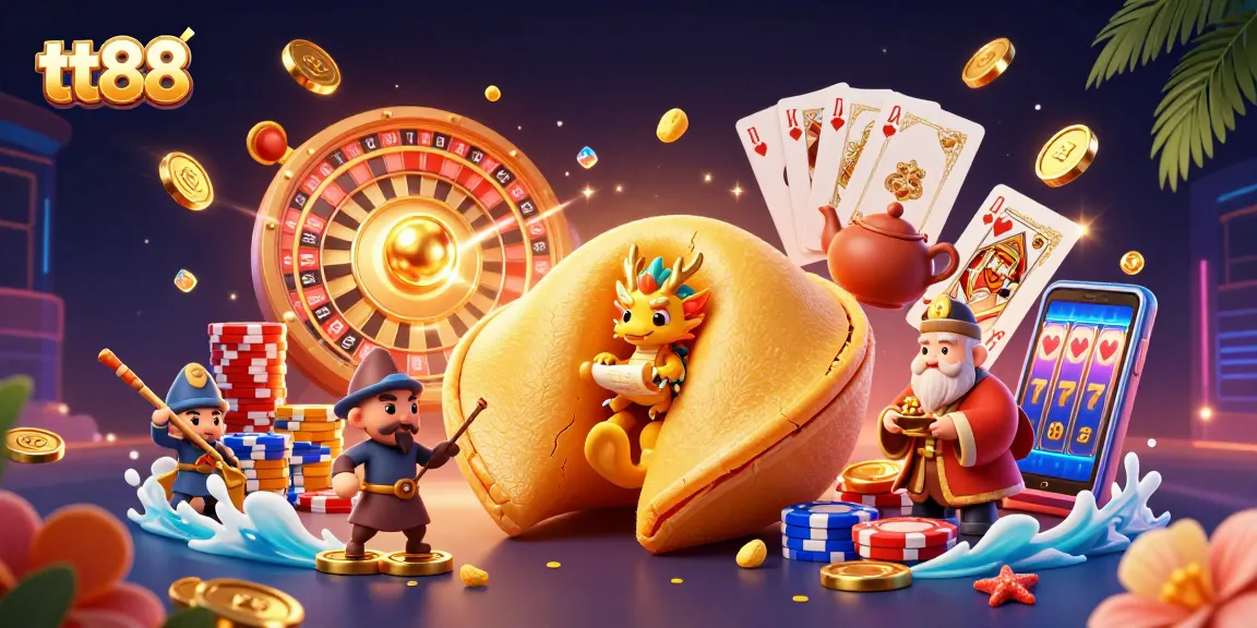Win big with tt88 in a vibrant casino world featuring dragons, fortune, and golden treasures.