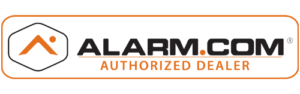 burglar alarm monitoring authorized dealer logo